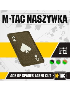 M-TAC Ace of Spades Laser Cut Patch Cordura 500D (various colors)