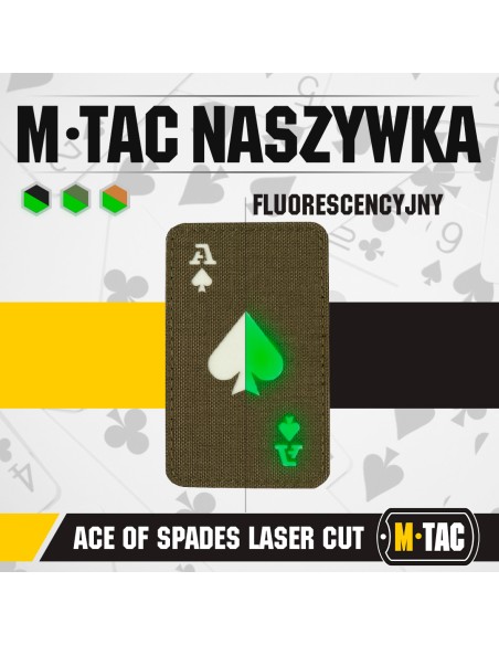 M-TAC Ace of Spades Laser Cut Patch Cordura 500D (various colors)