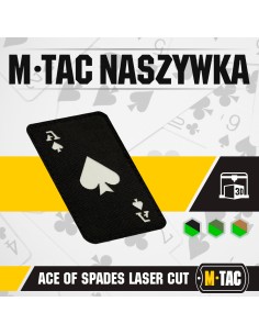 M-TAC Ace of Spades Laser Cut Patch Cordura 500D (various colors)