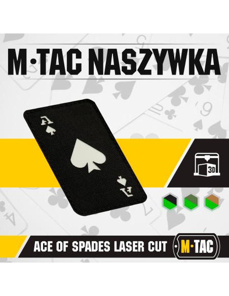 M-TAC Ace of Spades Laser Cut Patch Cordura 500D (various colors)