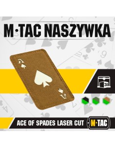 M-TAC Ace of Spades Laser Cut Patch Cordura 500D (various colors)