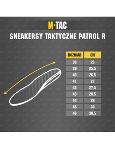 M-TAC Patrol Tactical Sneakers (various colors)