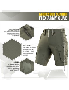 M-TAC Aggressor Summer Flex Taktikalised Lühikesed Püksid (erinevad värvid)