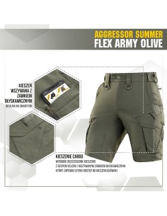 M-TAC Aggressor Summer Flex Taktikalised Lühikesed Püksid (erinevad värvid)