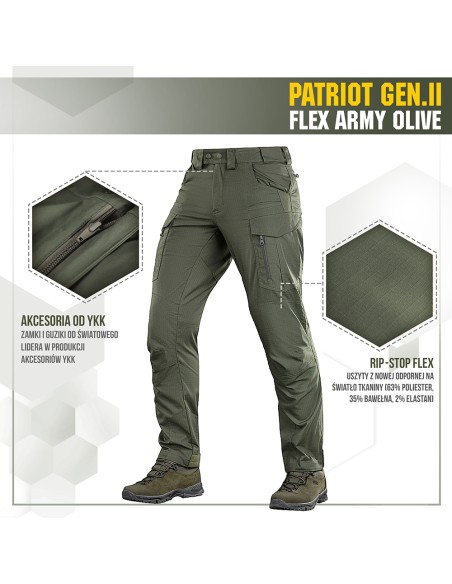 M-TAC Patriot Gen.II Flex Tactical Pants (various colors)