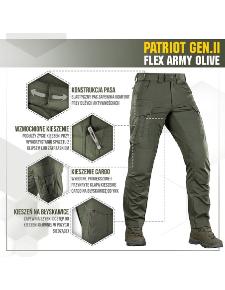 M-TAC Patriot Gen.II Flex Taktikalised Püksid (erinevad värvid)
