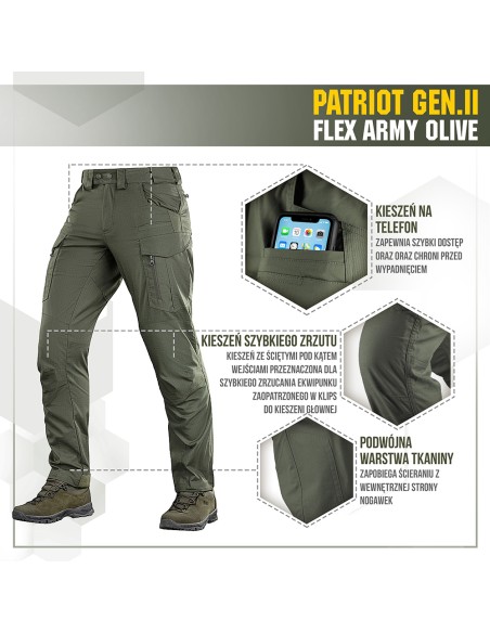 M-TAC Patriot Gen.II Flex Taktikalised Püksid (erinevad värvid)