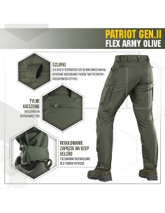 M-TAC Patriot Gen.II Flex Taktikalised Püksid (erinevad värvid)
