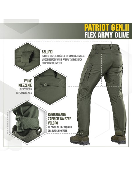 M-TAC Patriot Gen.II Flex Taktikalised Püksid (erinevad värvid)