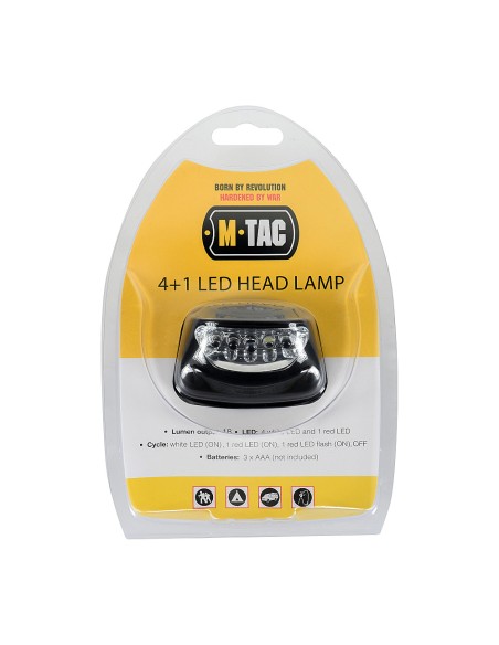 M-TAC 4+1 LED Headlamp (various colors)