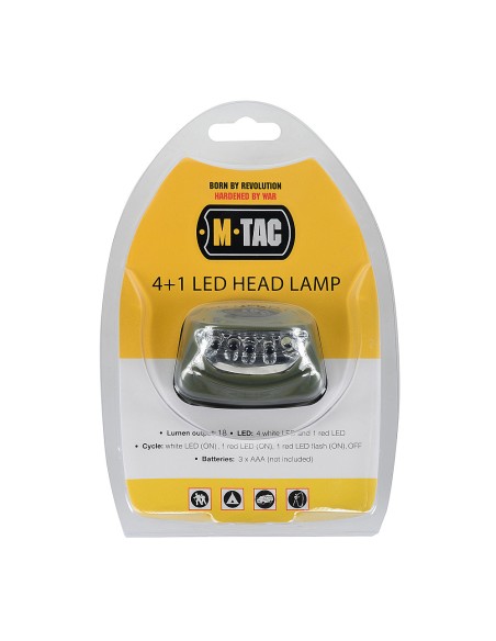 M-TAC 4+1 LED Headlamp (various colors)