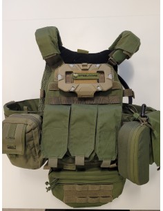 Steelcore Warrior DCS plaadikandjal komplekt (oliiv-suurus L)