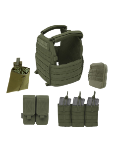 Steelcore plaadikandja komplekt Warrior DCS, suurus M (oliivroheline)