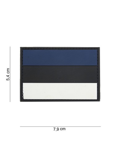 101INC Estonian Flag PVC Rubber Patch
