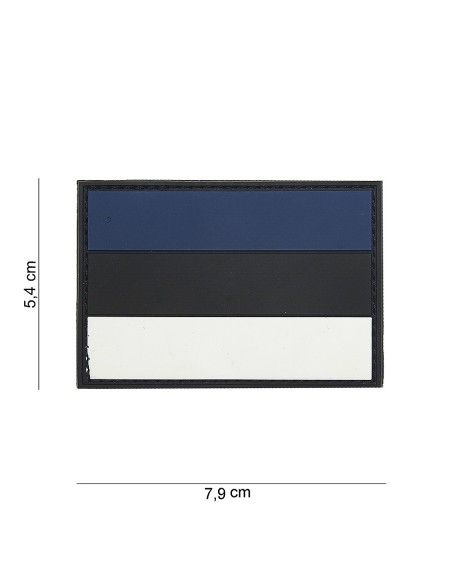 101INC Estonian Flag PVC Rubber Patch
