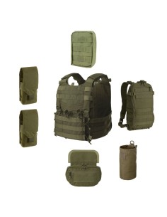 Steelcore plaadikandja komplekt Helikon-Tex Guardian, suurus L (oliivroheline)