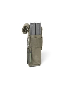 Warrior M4 SINGLE  salvetasku klapiga, kahele salvele (oliiv)