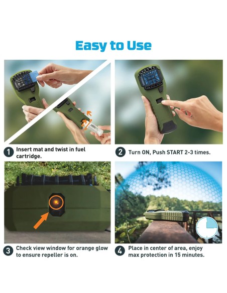 Thermacell MR300 Portable Mosquito Repeller (Olive green)