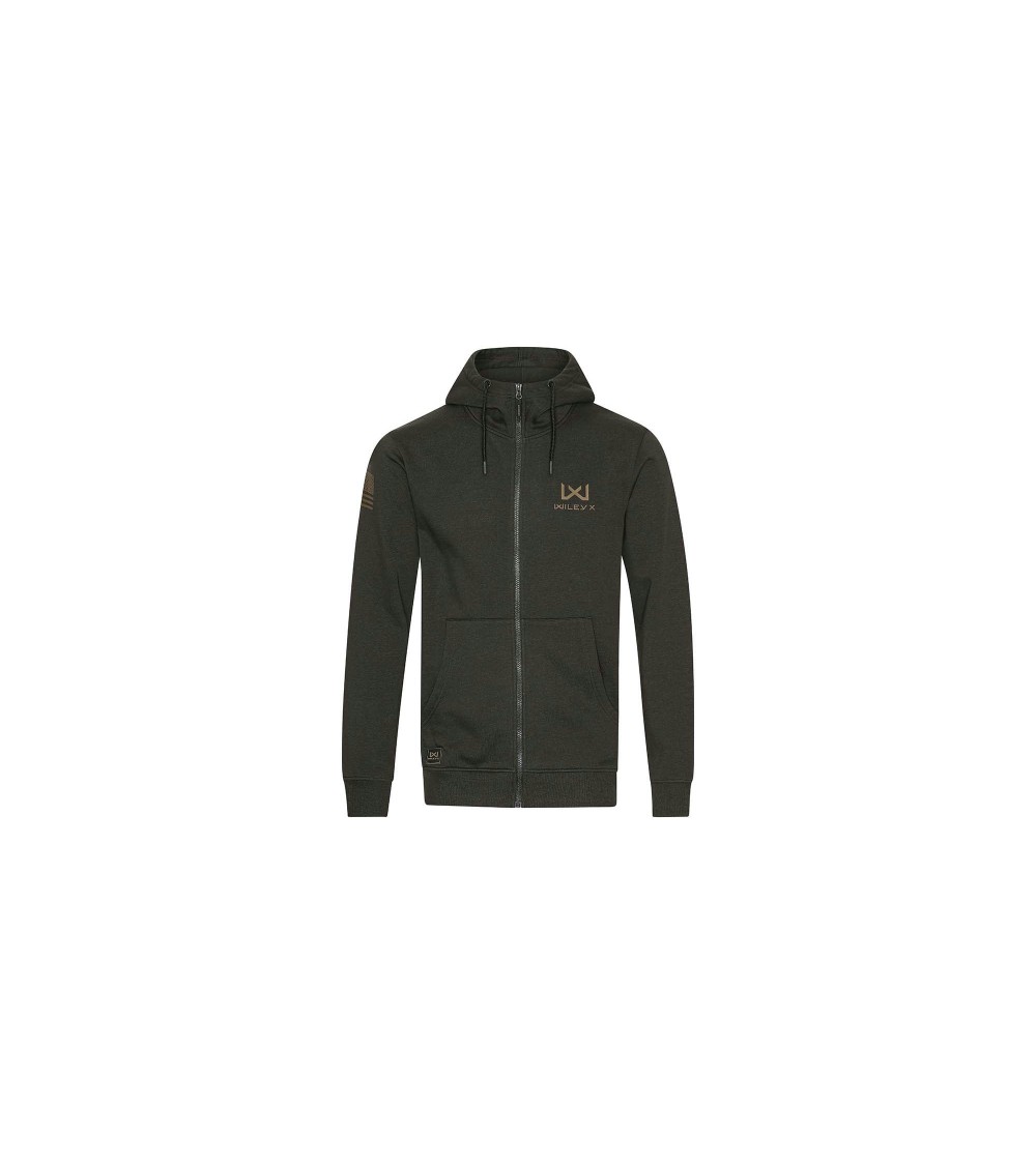 Wiley X WX Urban Zip Hoodie - OD Green / Coyote Brown WX/Wiley X