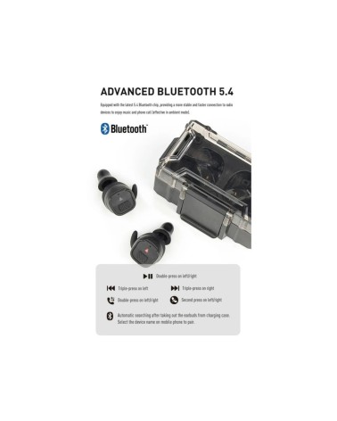 Earmor M20T PRO Elektroonilised mürasummutavad kõrvatropid, Bluetoothiga