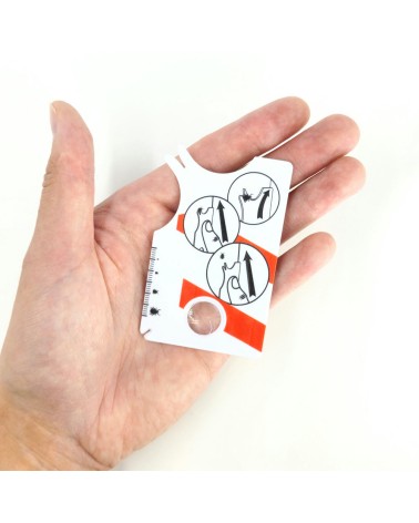 Tick Removal Card with Magnifying Glass