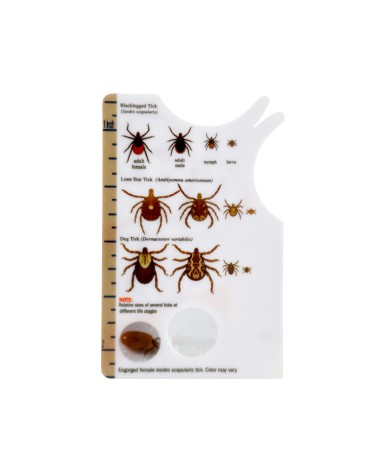 Tick Removal Card with Magnifying Glass