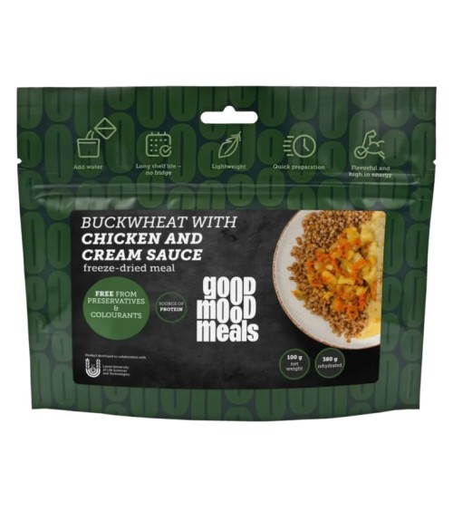 Good Mood Meals Buckwheat with chicken and cream sauce