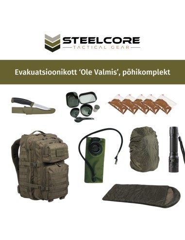 Steelcore kriisikomplekt 'Ole Valmis' (põhikomplekt)