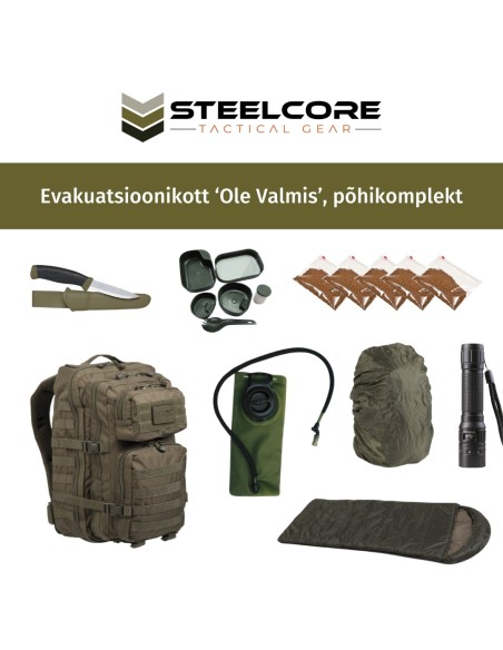 Steelcore kriisikomplekt 'Ole Valmis' (põhikomplekt)