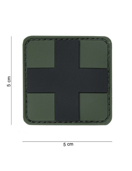 Red Cross PVC Patch (Green / Forest)
