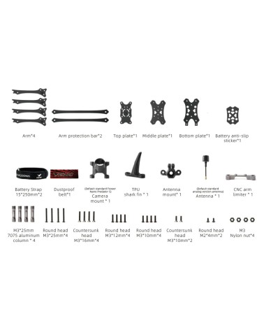 HGLRC Wind5 Lite V2 Frame Kit