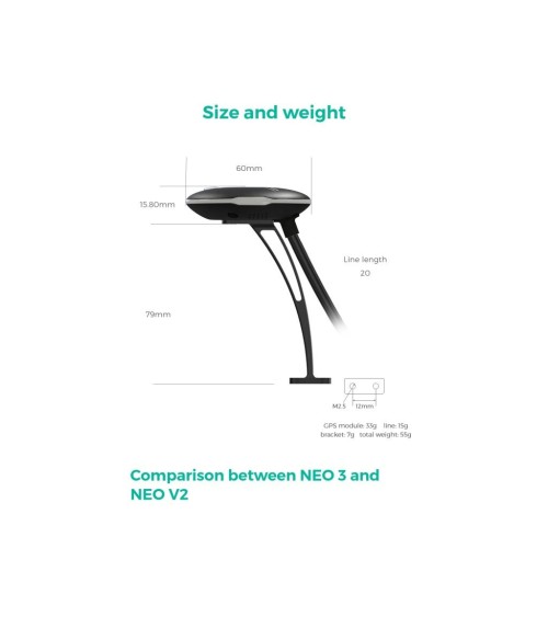 GPS-moodul CUAV NEO 3