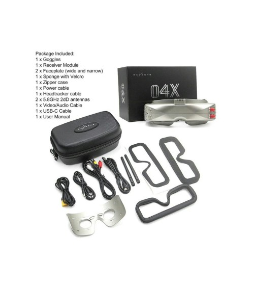 FPV-prillid SKYZONE SKY04X PRO White Matte