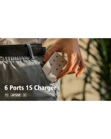 Six-Port Battery Charger BETAFPV V2 1S BT2.0 & PH2.0