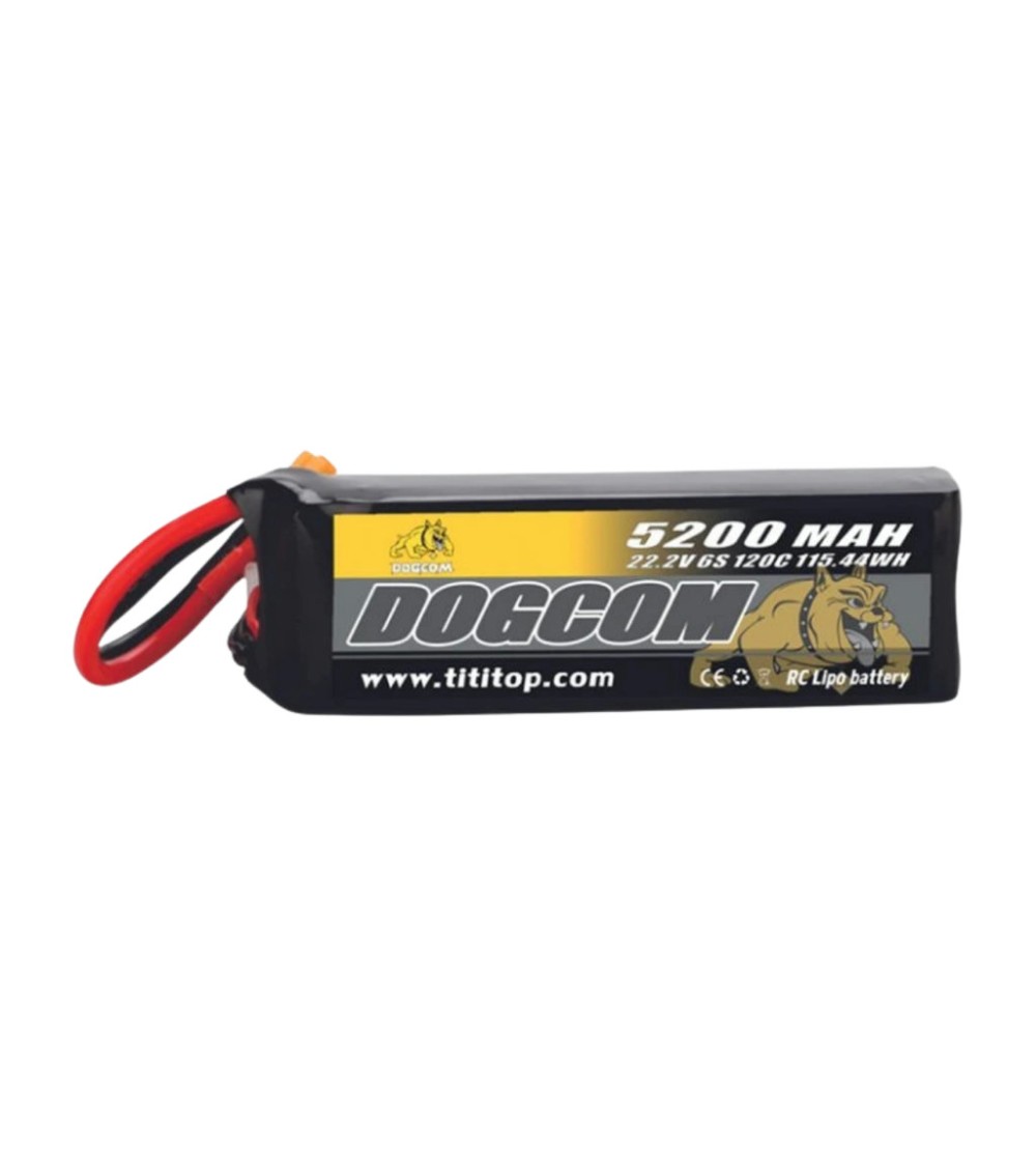 LiPo Battery DOGCOM 6S 22.2V 5200mAh 120C XT90