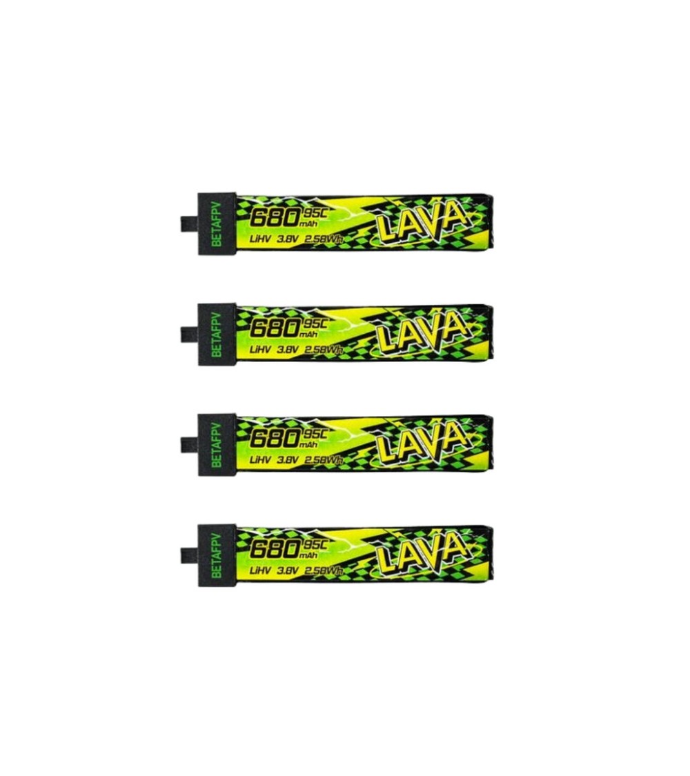 LiHV Battery BETAFPV LAVA II 1S 680mAh 95C BT2.0 (4 pcs)