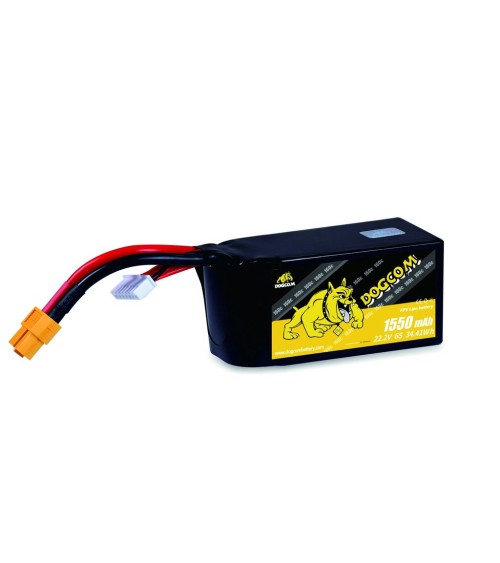 FPV LiPo Battery DOGCOM 6S 22.2V 1550mAh 160C XT60