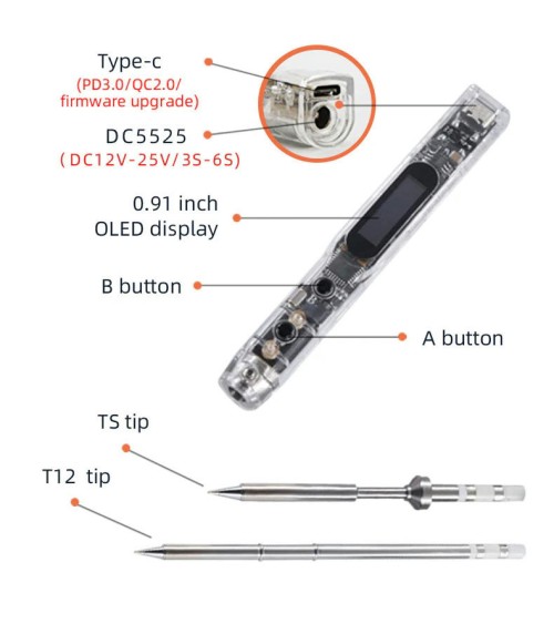Soldering Iron Kit SEQURE SI012 Pro 65W (B2)