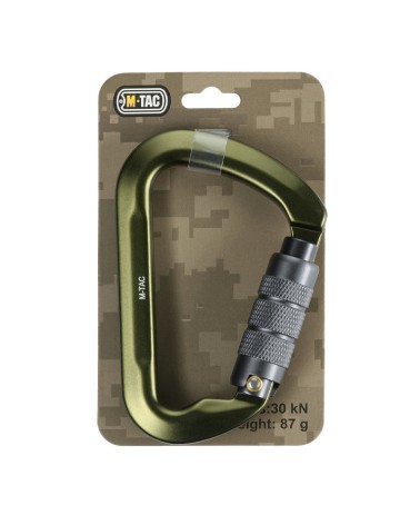 M-Tac Carabiner 10cm with Bayonet Lock Keylock (various colours)