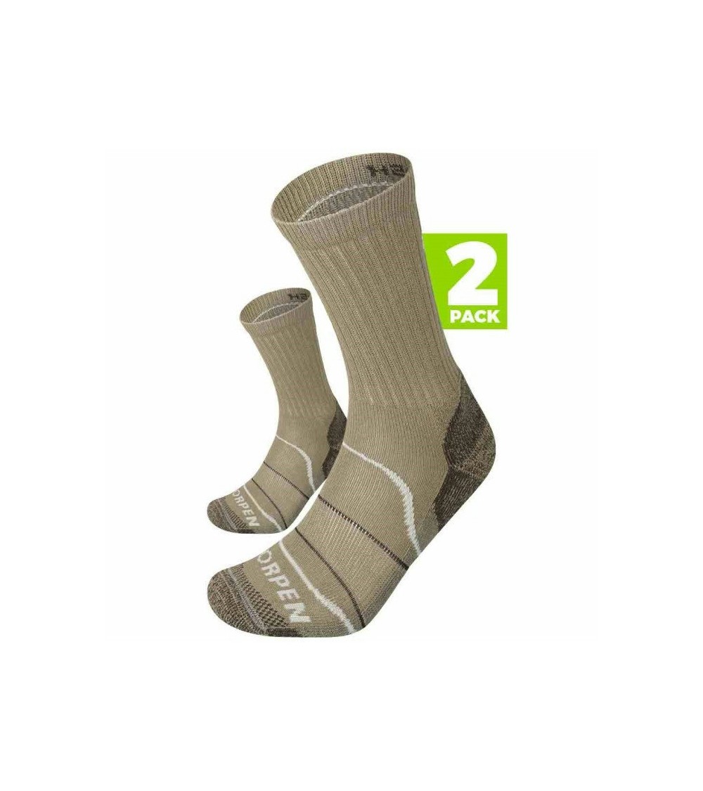 Lorpen Men's H2CE Hunting Light Eco Brown sokid 2 paari
