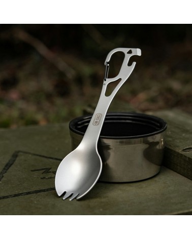 M-Tac Spork Cutlery set with a Carabiner
