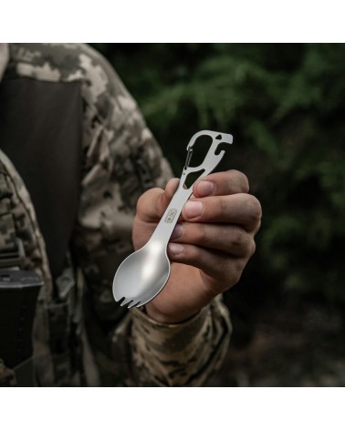 M-Tac Spork söögiriistade komplekt koos karabiiniga