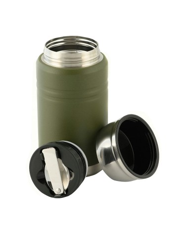 M-Tac Stainless 750 ml Thermos with folding spoon