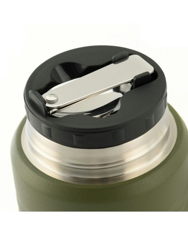 M-Tac Stainless 750 ml Thermos with folding spoon