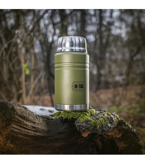 M-Tac Stainless 750 ml Thermos with folding spoon