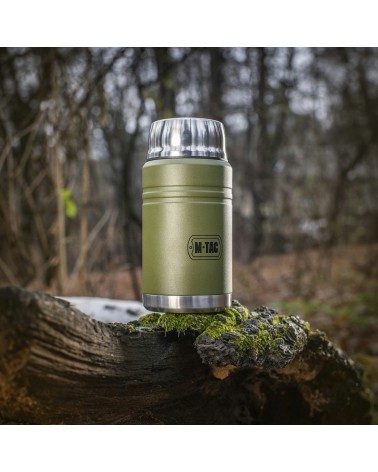 M-Tac Stainless 750 ml Thermos with folding spoon