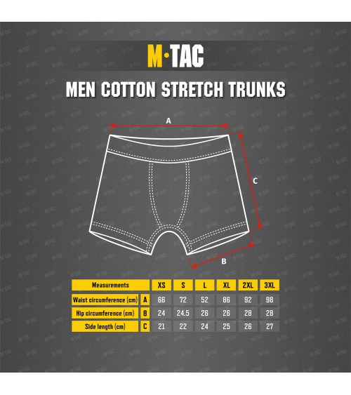 M-Tac Men Cotton Stretch Trunks (various colours)