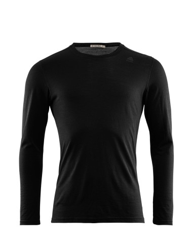 Aclima LightWool Meriino Pikkade Varrukatega Alussärk (must)