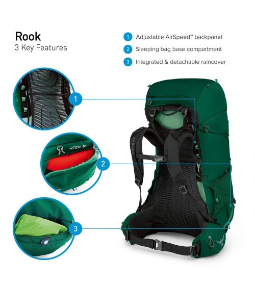 Osprey Rook 50 O/S (various colours)