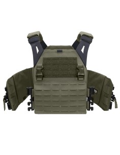 Warrior Laserlõigatud Madala Profiiliga Plaadikandja V1 (Ranger Green)